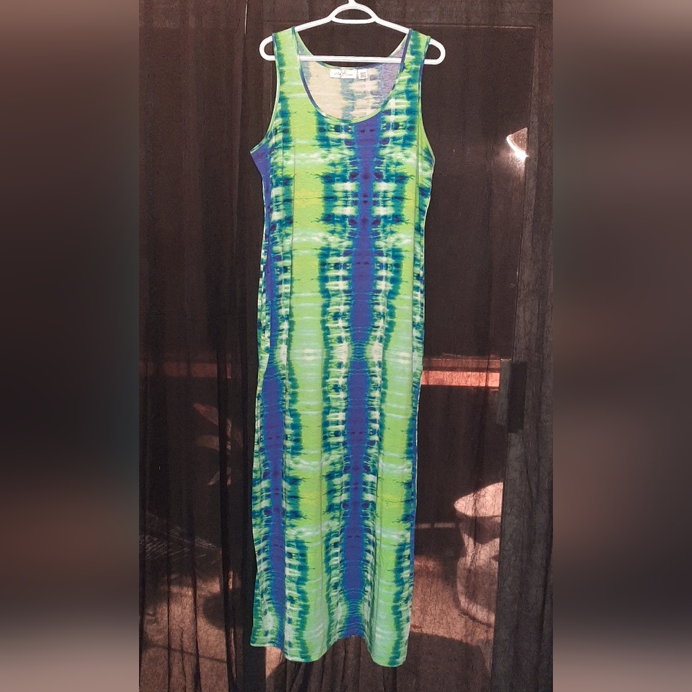 Tie dye plus sized dress